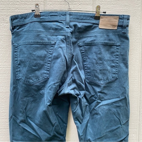 AG Adriano Goldschmeid The Graduate Tailored Leg Dark Teal Trouser Pants 40x35 - Picture 5 of 9